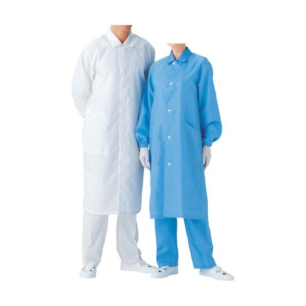 安全 クリーンウェア 男女共用 コート S3550W ホワイト 4L S3550W-4L 1点