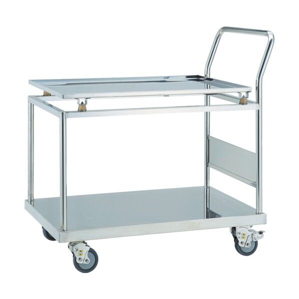 SUS304 防振台車 900X600 パンチング 2段