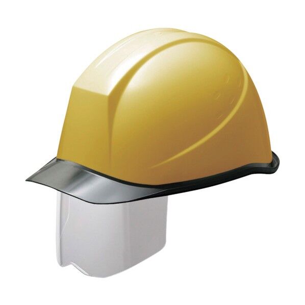 安全 遮熱ヘルメット SCH-11PCLS-RA KP付 イエロー/スモーク SCH-11PCLS-RA-KP-Y/S 1点