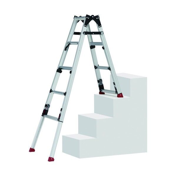 四脚アジャスト式はしご兼用脚立スタッピーSCN型