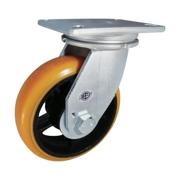 プレート式重量用キャスター(高硬度ウレタン車) 自在