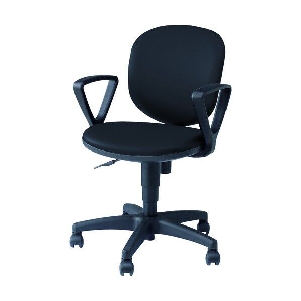 事務用チェア グレー 固定肘付 SER511-GL 1点