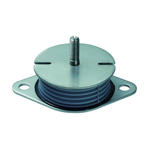 防振材 インシュレーター (プレート付・ゴム被覆タイプ) 鉄タイプ