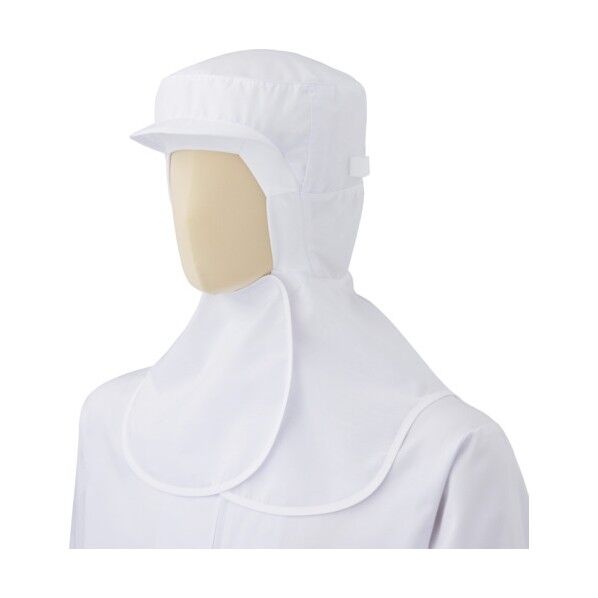 フード 食品産業向け ツバ付 マスク掛け 接頭部ニット 小 SH17W-syo 1点