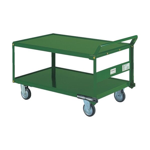 鋼鉄製運搬車片袖2段型1200X750プレス車自在側S付