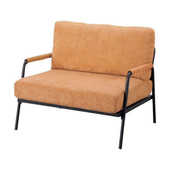 100558 1人掛けコーデュロイソファ ライトブラウン SFCS-90-RT 1点