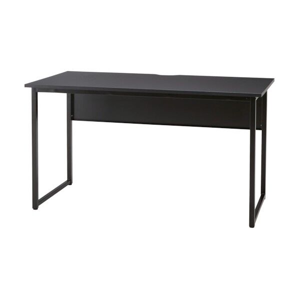 ワークデスク 126 脚ブラック/天板ブラック SFD-B126 BK 1点