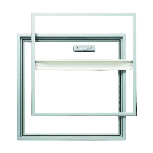 ホーム床点検口 錠付き 200×200 気密タイプ 15mmフロア用 シルバー SHW320K 1点