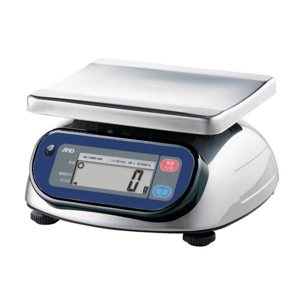 防水・防塵デジタルはかり 検定付 地区2区(東北地区) SK1000IWP-A2 1