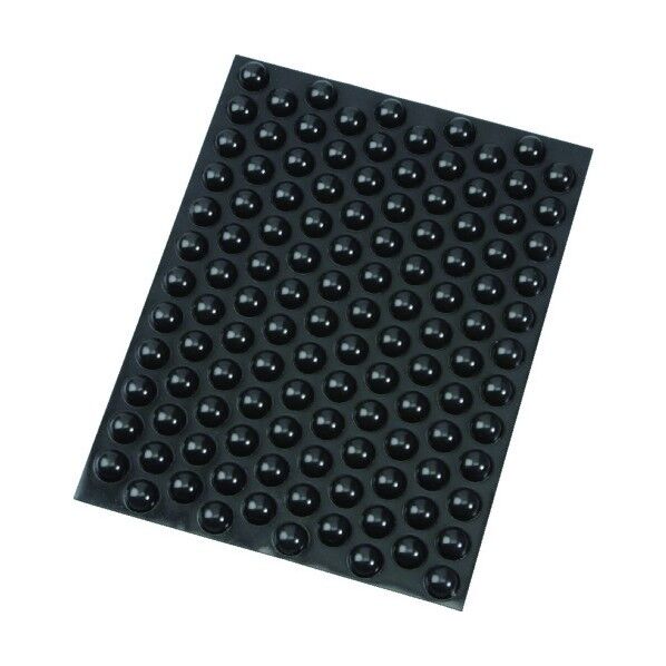 防振材 戸当たりクッションゴム バンポン SJ5027 黒 R 便利グッズ（文具・OA機器） SJ5027 BLA R 120個