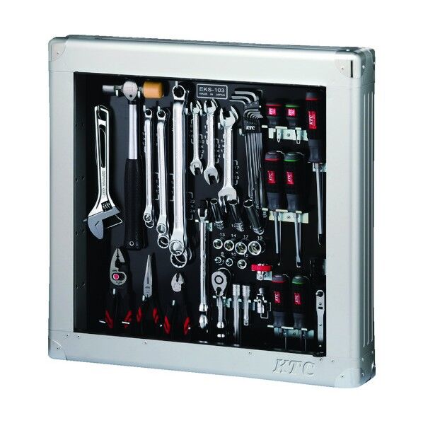 整備用工具セット 9.5sq.工具セット(薄型収納メタルケースタイプ)