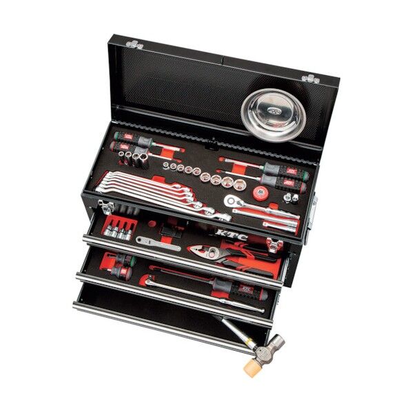 ラチェットコンビネーションレンチ採用スタンダードセット(3段3引出し) ブラック SK36721XBK 1ケース