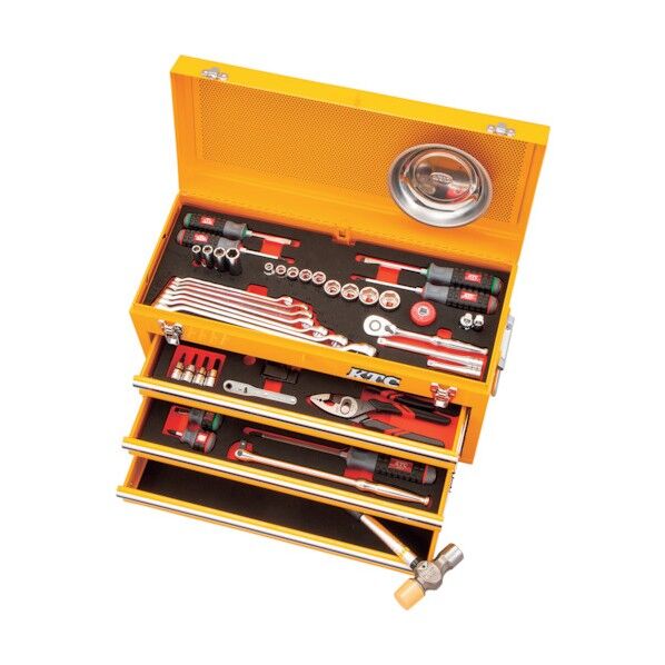 ラチェットコンビネーションレンチ採用スタンダード特別色セット(3段3引出し) イエロー SK36721XY 1ケース