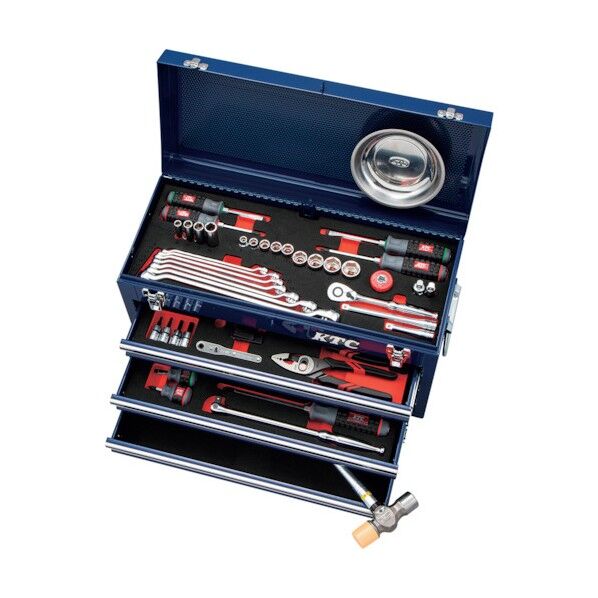 ラチェットコンビネーションレンチ採用スタンダード特別色セット(3段3引出し) ネイビー SK36721XNV 1ケース