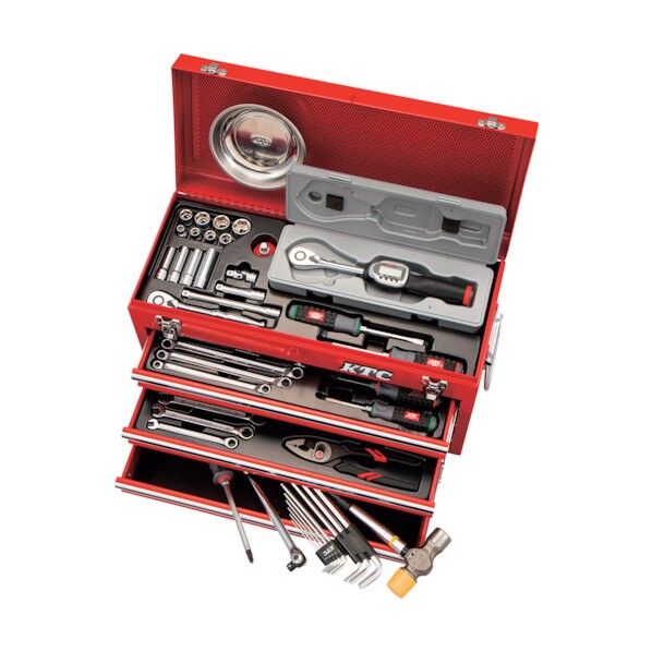 デジラチェ採用セット(3段3引出し) レッド SK35421X2 1ケース