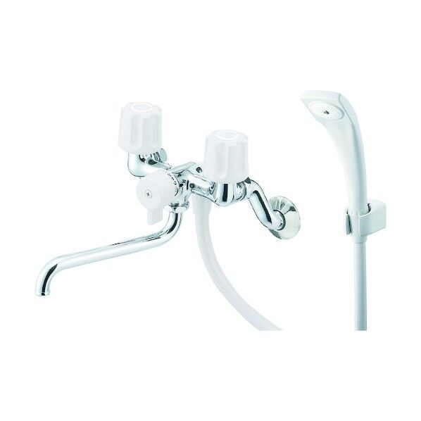 ツーバルブシャワー混合栓 メッキ SK11-LH-13 1台