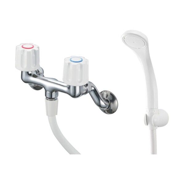 ツーバルブシャワー混合栓 10 x 27 x 12.3 cm 1.6kg シルバー SK110-W-13