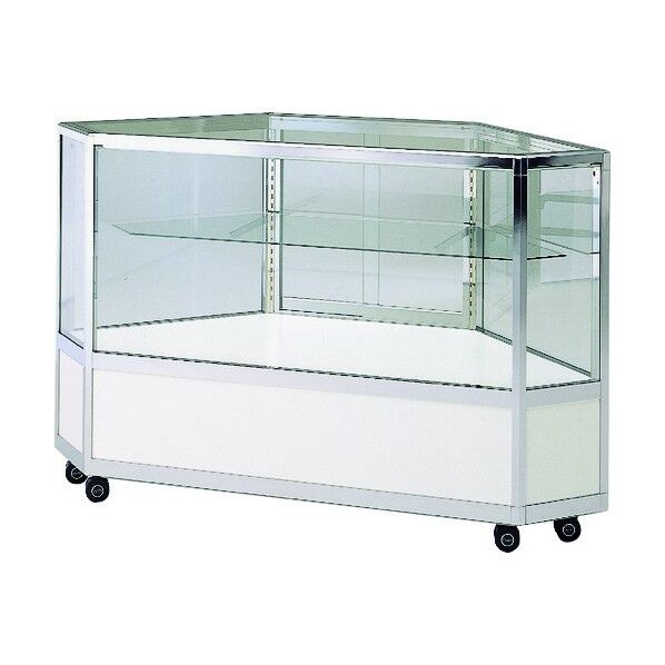 エクシード コーナー平ケースSK シルバー プッシュ錠付 SK-60-S-P 1台