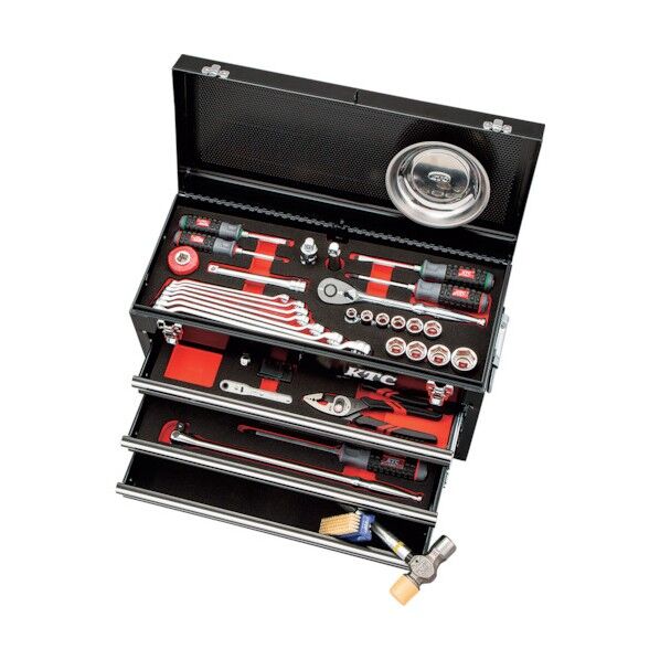 ラチェットコンビネーションレンチ採用スタンダードセット(3段3引出し) ブラック SK46021XBK 1ケース