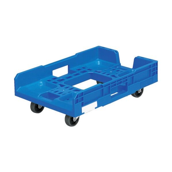 ※法人専用品※サンコー 折りたたみコンテナー用台車 802510 サンキャリーBLブルー SK-802510-01-BL 1点