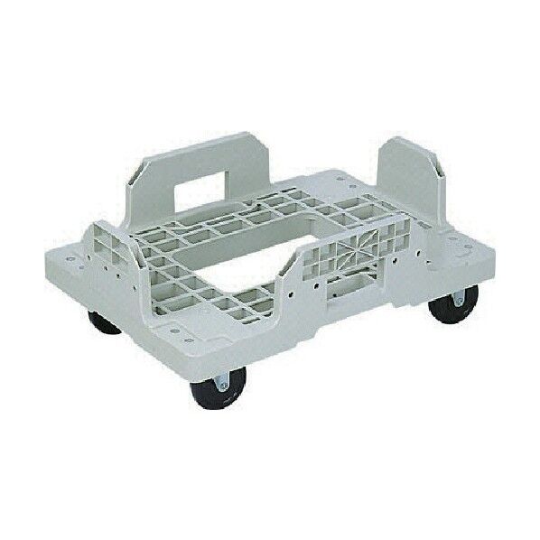 折りたたみコンテナー用台車 802402 サンキャリー6040Aグレー