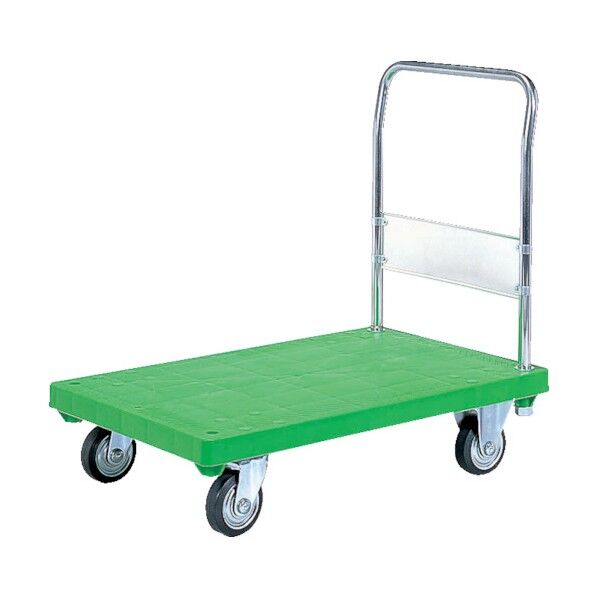 樹脂製運搬車 805401 ハンドカー(固定ハンドルタイプ)グリーン