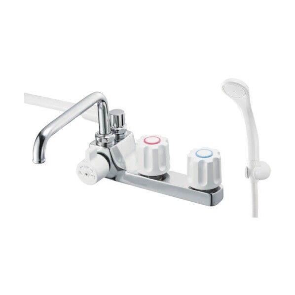 ツーバルブデッキシャワー混合栓