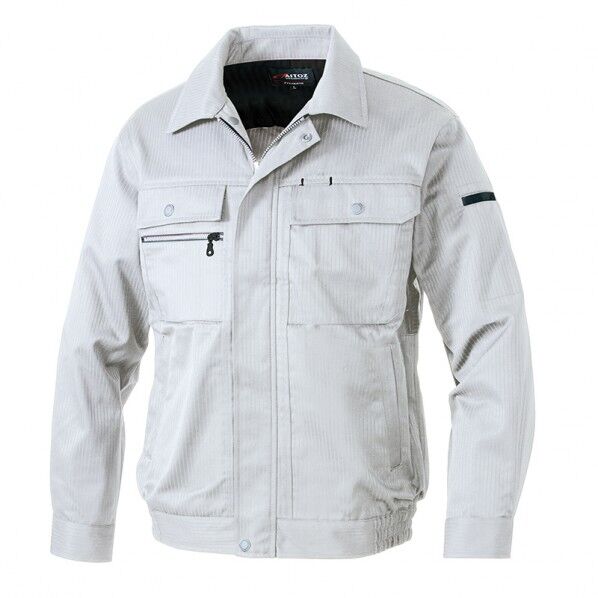 アジトマックス 長袖ブルゾン 003シルバーグレー L 3401 1点