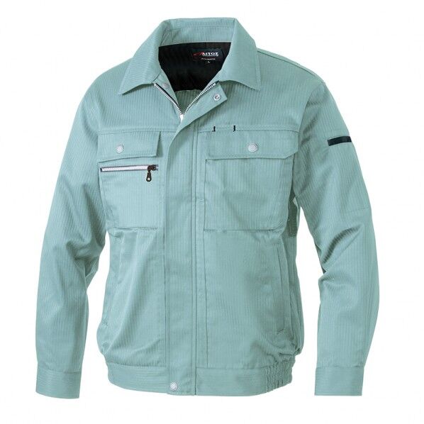 アジトマックス 長袖ブルゾン 015グリーン L 3401 1点