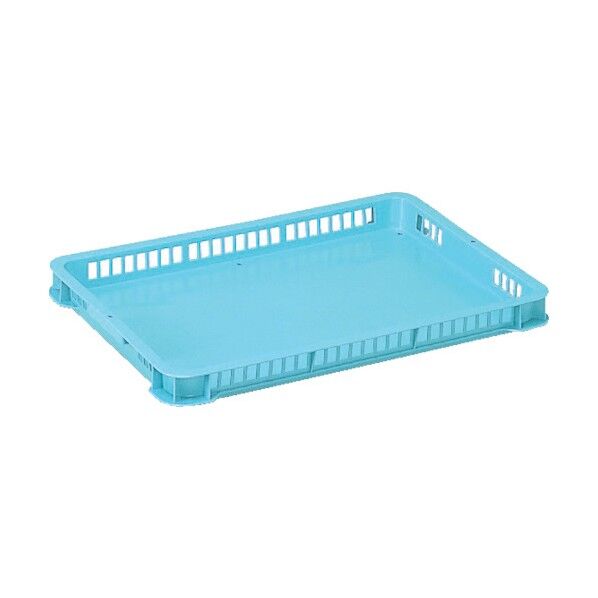 スタッキングコンテナー 101102 サンテナーB#18ー3(孔有)ライトブルー