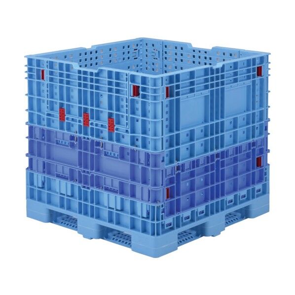 大型部品用通い箱 806030 コンパレッターF#1000 ライトブルー/ブルー