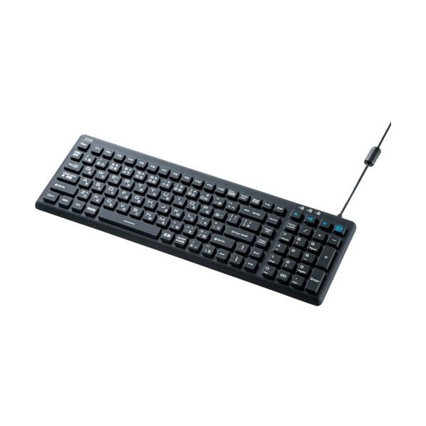 サンワサプライ 抗菌防水防塵キーボード SKB-BS7BK 1点