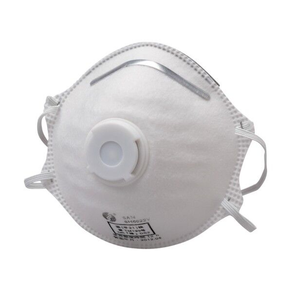 排気弁付使い捨て式防塵マスク SH6022Vサイドフック式 10枚