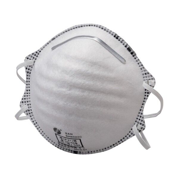 活性炭入使い捨て式防塵マスク SH6022Cオーバーヘッド 20枚