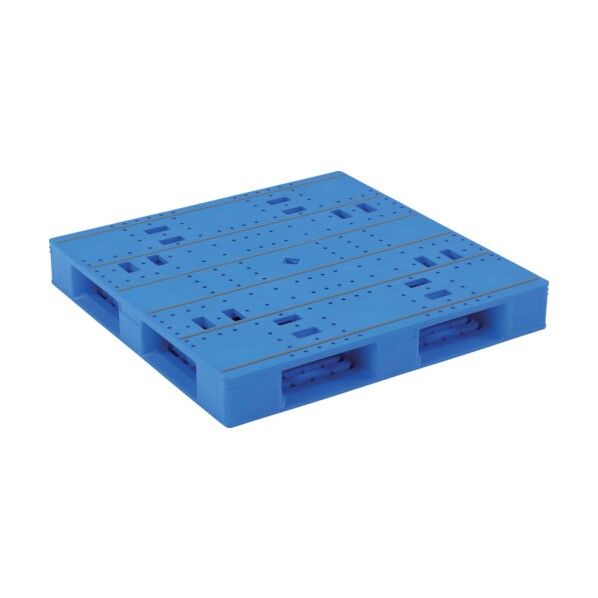 ※法人専用品※サンコー プラスチックパレット 840001 LX-1111D4青 SK-LX-1111D4-BL 1点