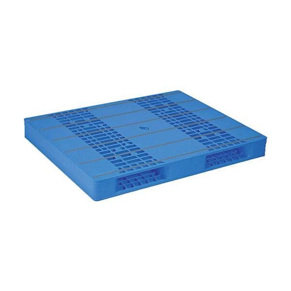 プラスチックパレット 840057 LX-1114R2-2青