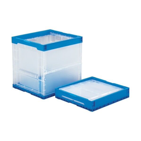 折りたたみコンテナー 555480 オリコンP147B透明青
