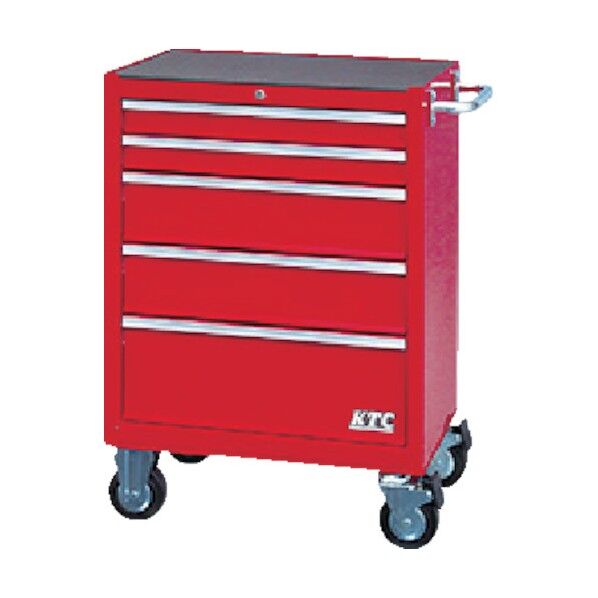 ローラーキャビネット(5段5引出し) レッド SKX3805 1台
