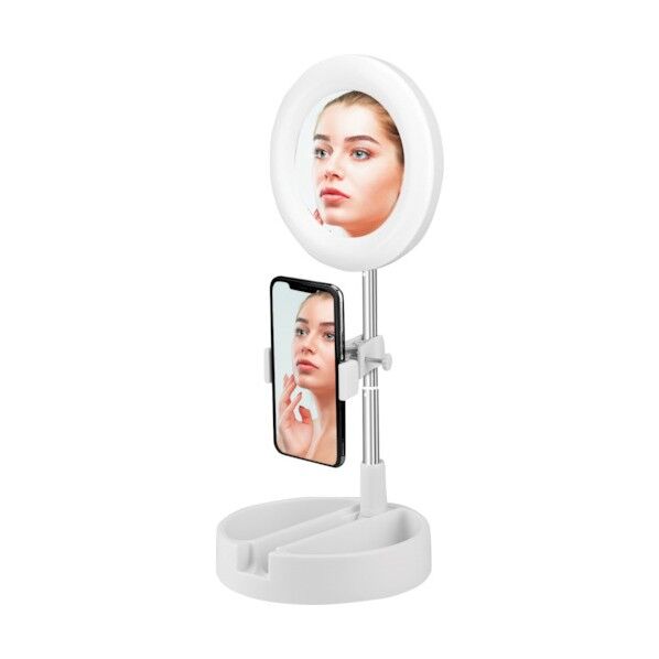 完全収納自撮用LEDリングライト SL-MRS1WH 1点