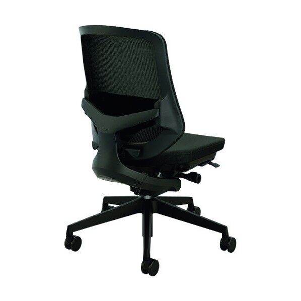 事務用チェア ブラック 肘なし ペルビックランバーサポート付 SLEB512FB-BK 1点