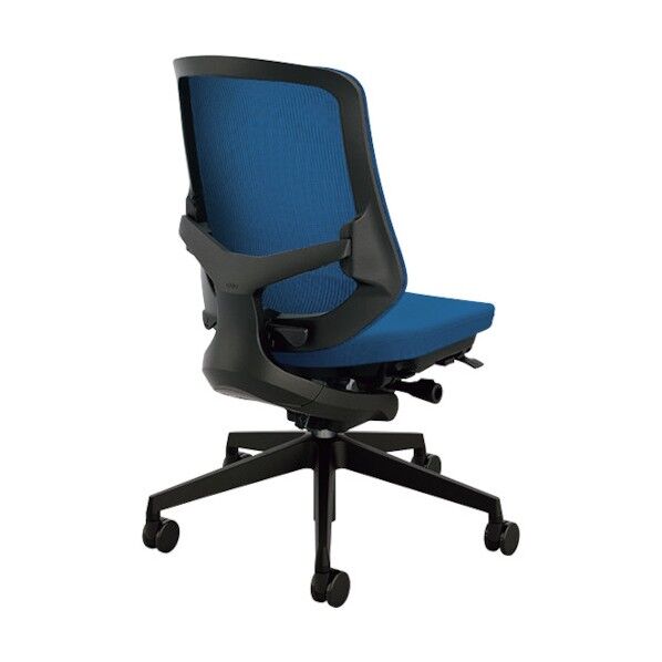 事務用チェア ブルー 肘なし SLEB512F-BL 1点
