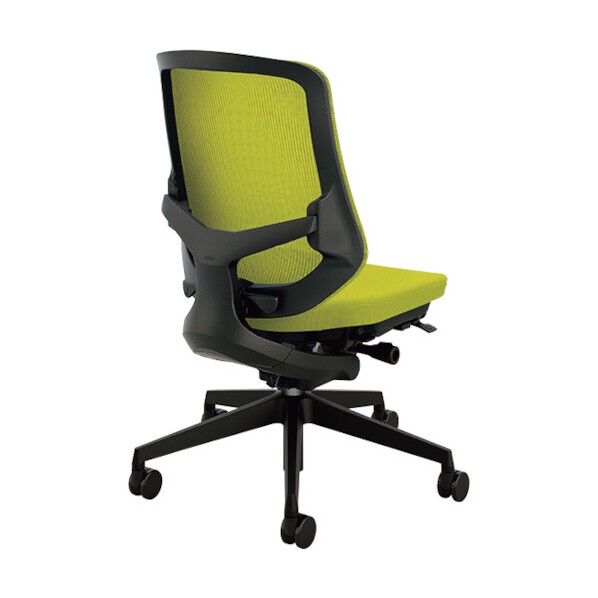 事務用チェア グリーン 肘なし SLEB512F-GR 1点