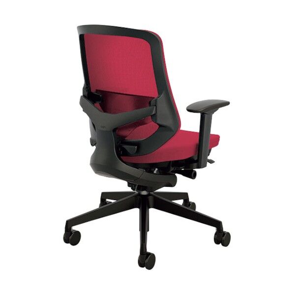 事務用チェア ワインレッド 可動肘付 SLEB513FAB-WR 1点
