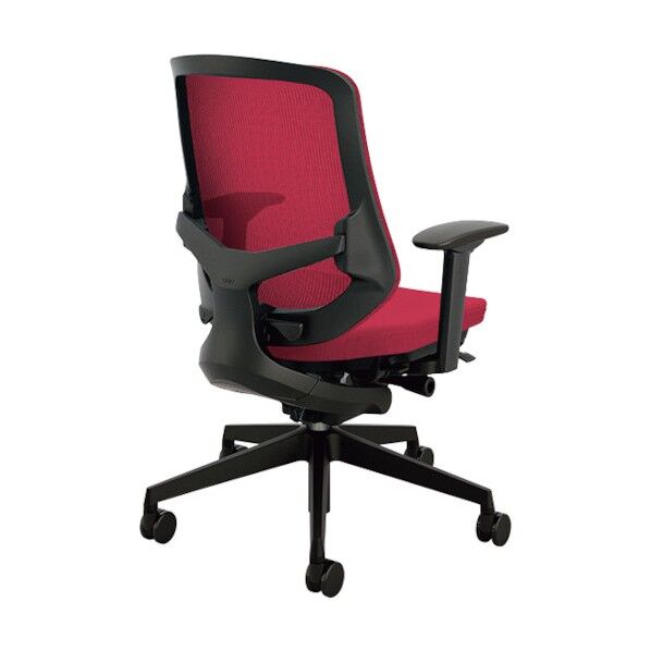 事務用チェア ワインレッド 可動肘付 SLEB513FA-WR 1点