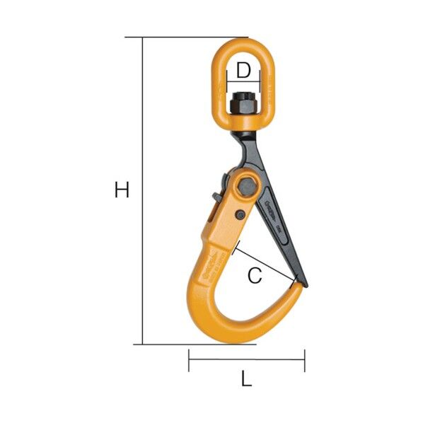スーパーロックフック (スイベル付)