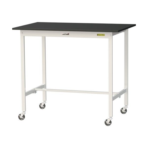実験用ラボテーブル 移動式 SLKHC-1275-BKW 1台