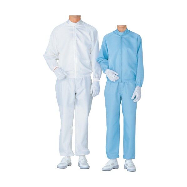 クリーンウェア 男子 クリーンスラックス 下 ホワイト S SM3205W-SITA-S 1点