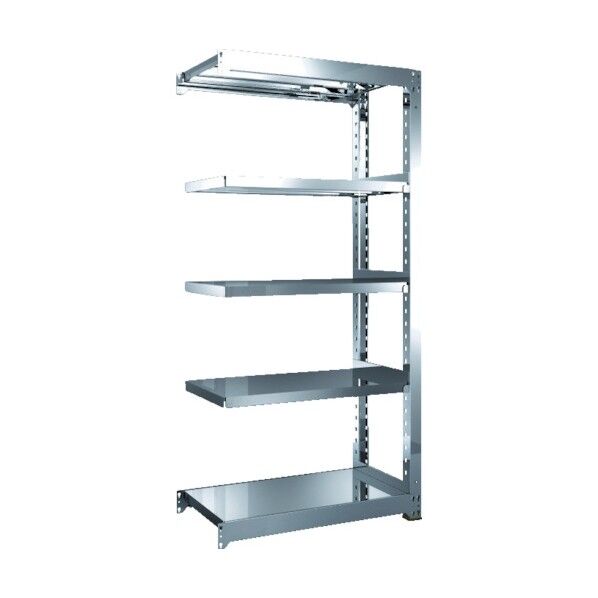 ステンレス中量棚 5段 連結型