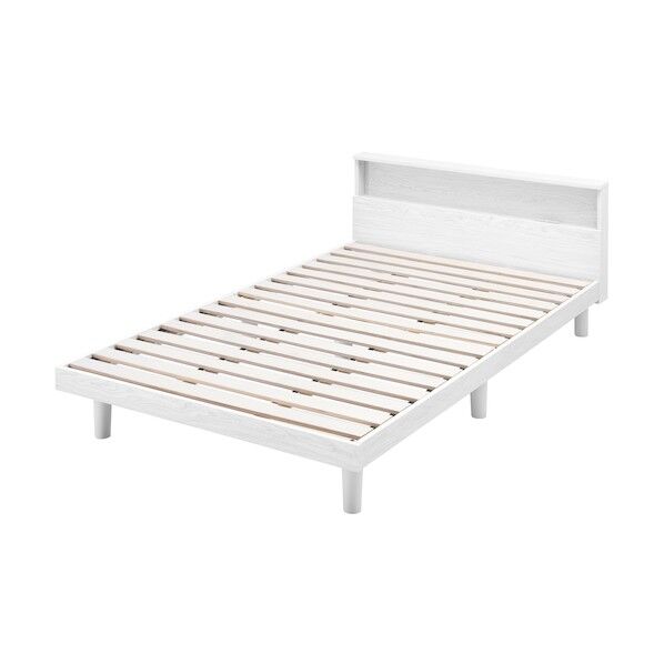 103730 すのこベッドSD ホワイト SNB-SD-W   1点