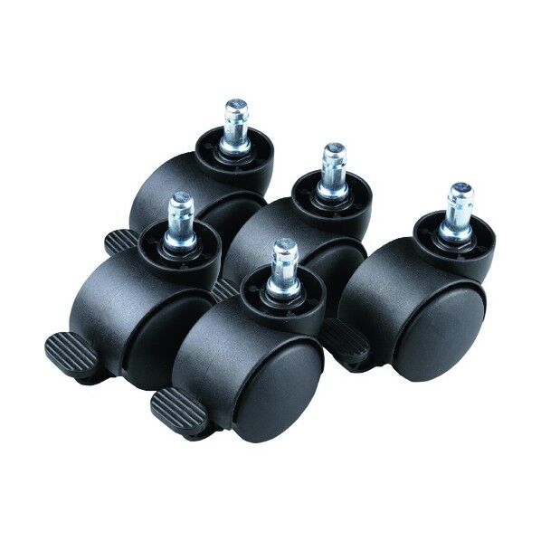 手動ストッパー付きキャスター